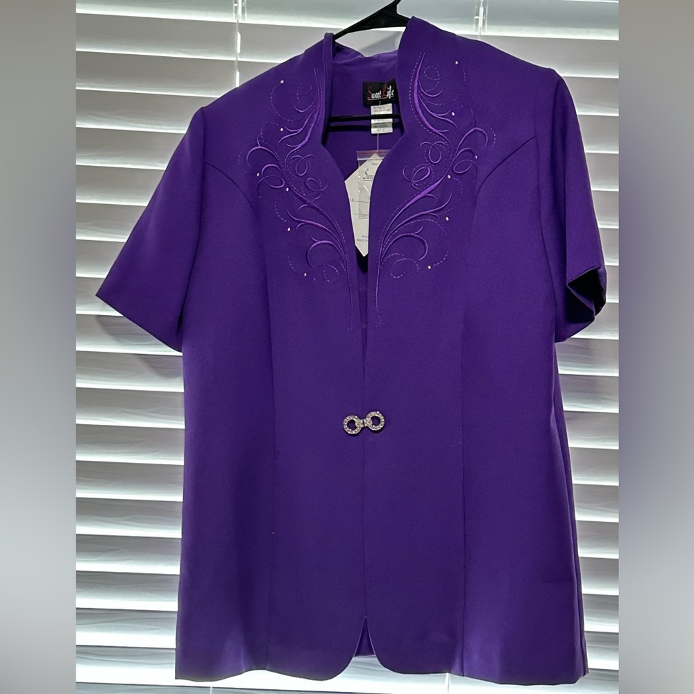 Women's Sweet Life Purple Skirt Suit (12)